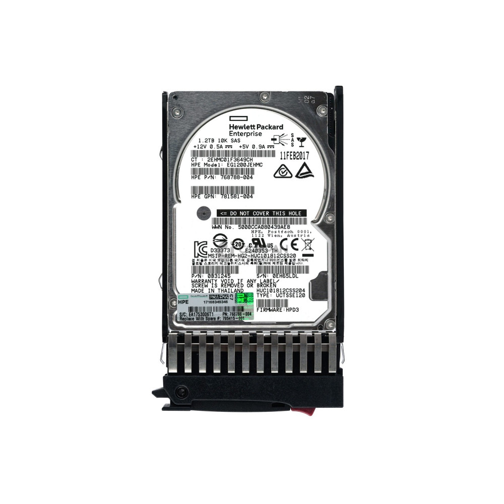 785415-001 HP 1.2TB 10K 6G 2.5 SAS HOT SWAP G5 G6 G7